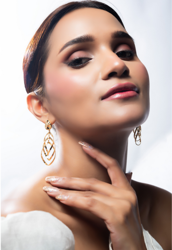 ER-131 Bold Statement Drop Earrings