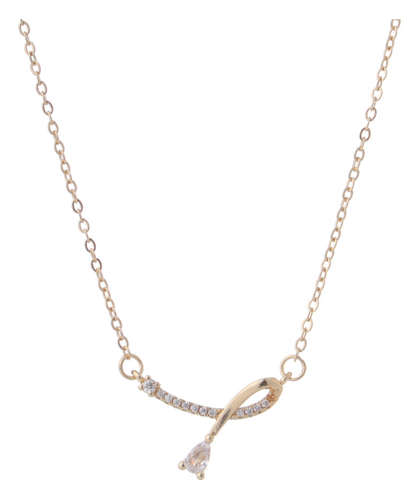 CPS-124 Stunning Jewelry Set, featuring a dazzling V-shaped necklace paired with matching drop earrings