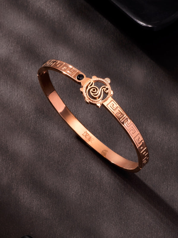 BR-125 Blossom Beauty Bracelet Stainless Steel Openable Bracelets for Women & Girls