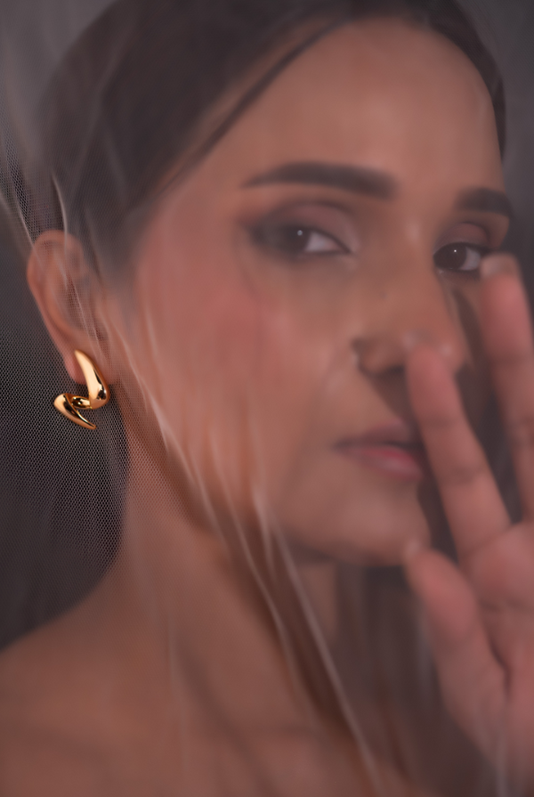 ER-143 Statement Ear Ring with a modern edge