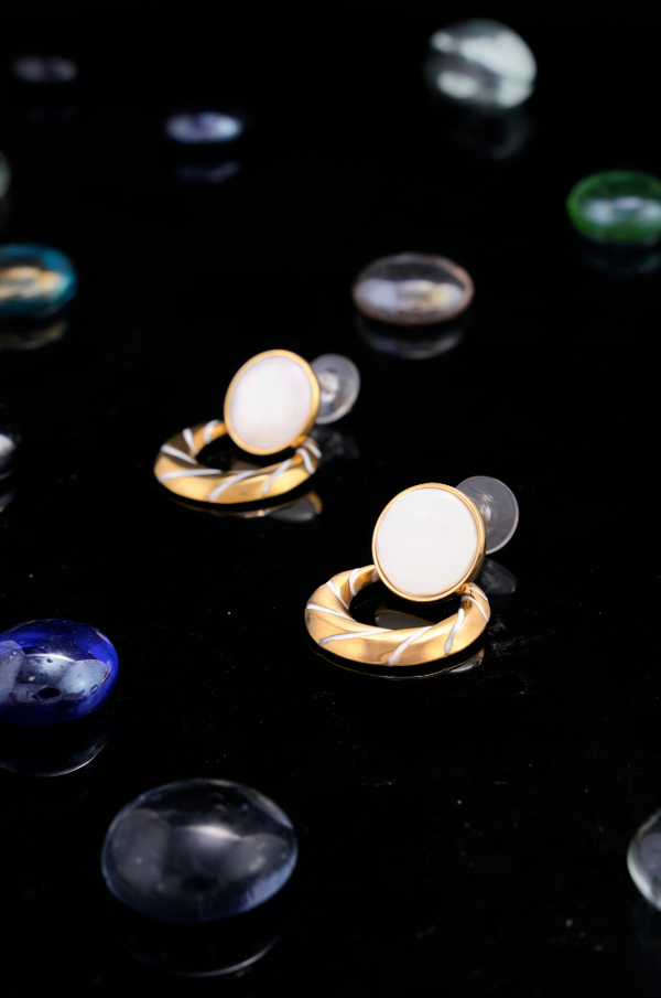 ER-133 Chic Statement Stud-Drop Earrings