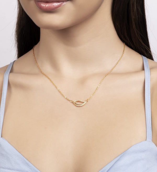 CP-121  Rose Gold-Toned Necklace