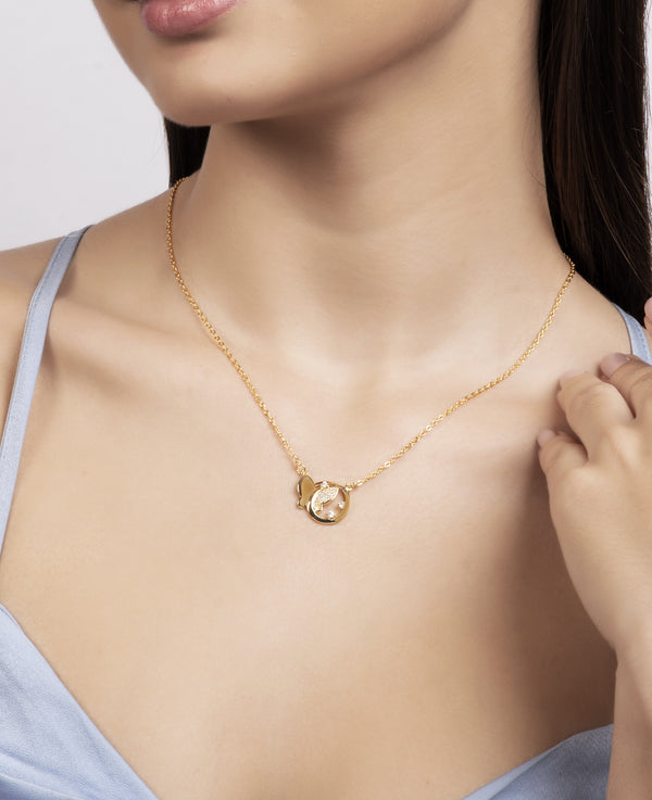 CP-122 Charming Gold-Toned Necklace