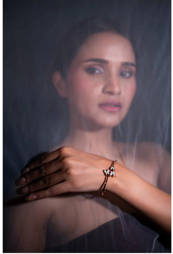 BR-136 Fashion Rose Gold-Toned Bracelet